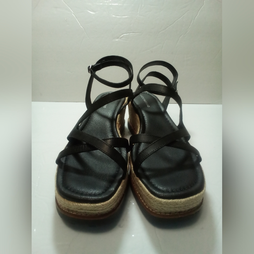 Lucky brand platform strapped women's sandals
